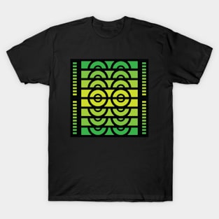 “Dimensional DJ” - V.6 Green - (Geometric Art) (Dimensions) - Doc Labs T-Shirt